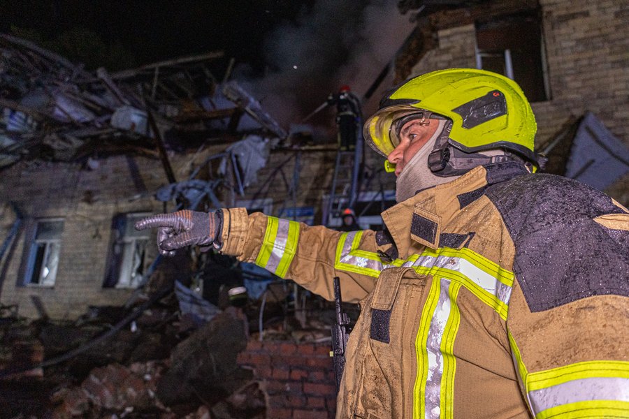 Разрушения, Харьков, атака БПЛА, спасатели, ГСЧС, война РФ против Украины, взрывы в Харькове