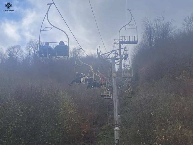 Закарпаття - туристів знімають з висоти 5 метрів