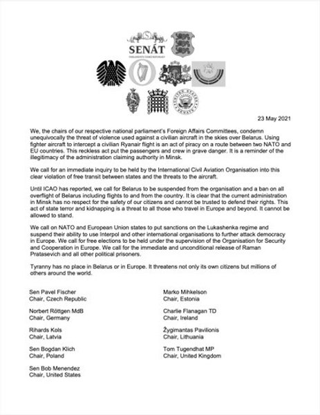 письмо, законодатели, сша, ес, беларусь