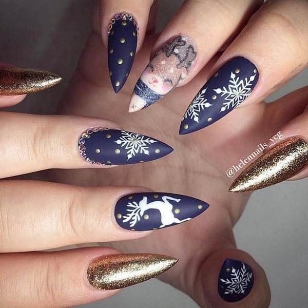 снежный маникюр, зимний маникюр, маникюр на декабрь, тренды маникюра, модный маникюр