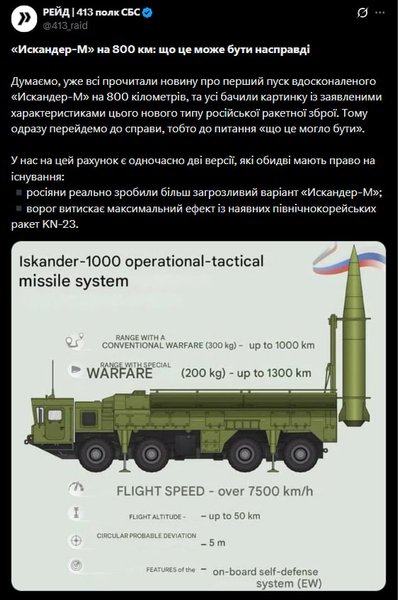 Россия могла использовать новую баллистику