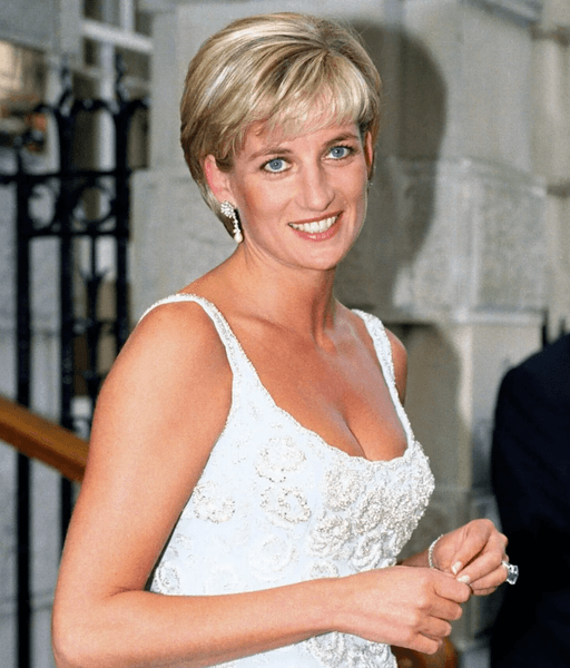 Принцессы Диана в белом платье