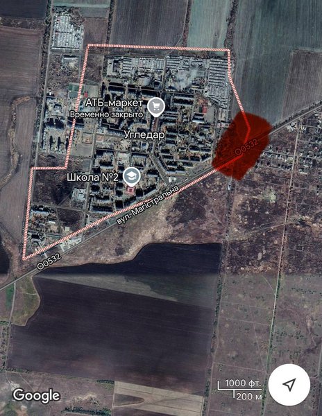 Карта боевых действий