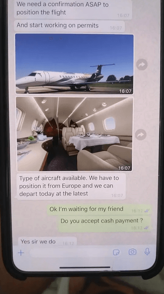 Переписка с Джеймсом Хардингом в EncroChat