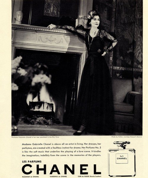 Коко Шанель, промо, реклама, духи, Chanel Nº5