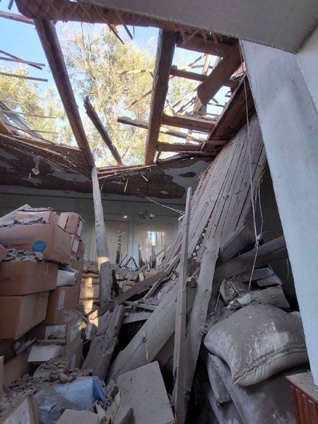 Обстрел Орехов сегодня реактивная артиллерия атака разрушения