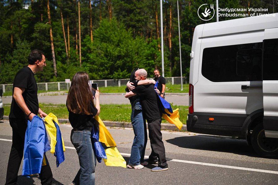 Возвращение украинцев из плена