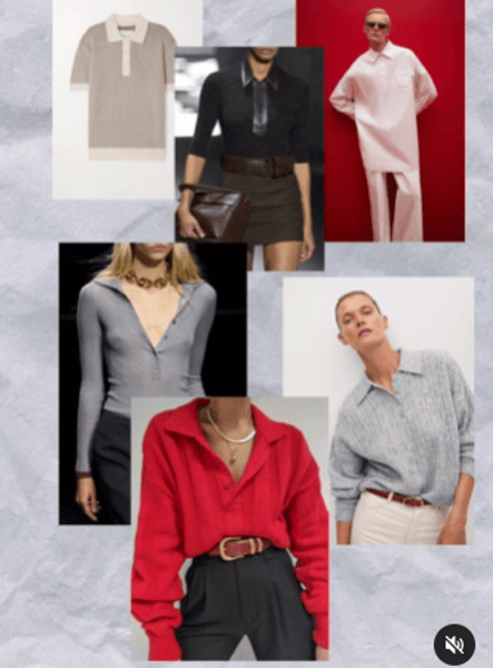 Топы-поло с коротким и длинным рукавом