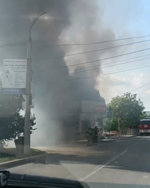 взрыв в Симферополе, дым в Симферополе