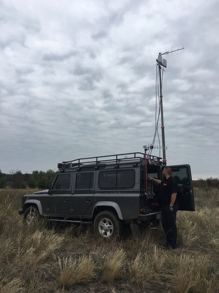 РЭБ Хмара установлена на джип