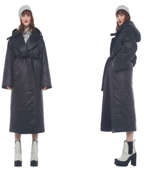 пуховик пальто, пальто, модный пуховик, тренд сезона осень-зима 2021-22 фото