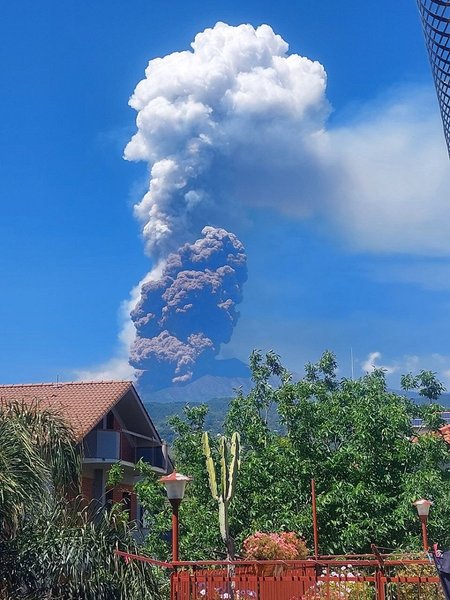 сицилія, вулкан етна, виверження вулкана