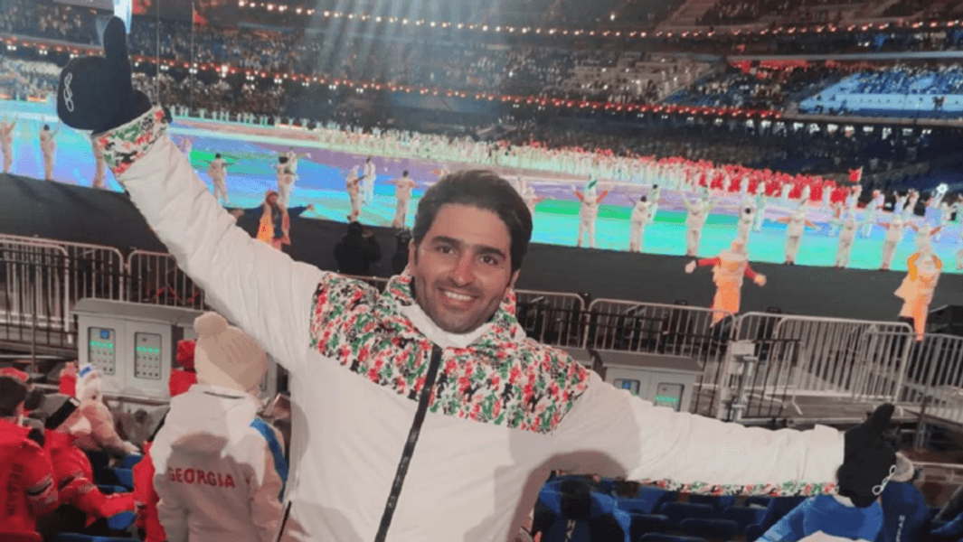 Иранский горнолыжник, слалом