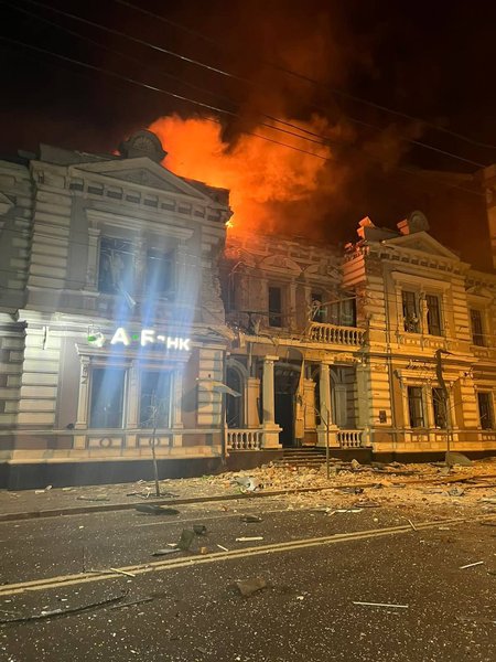 харків обстріл, центр