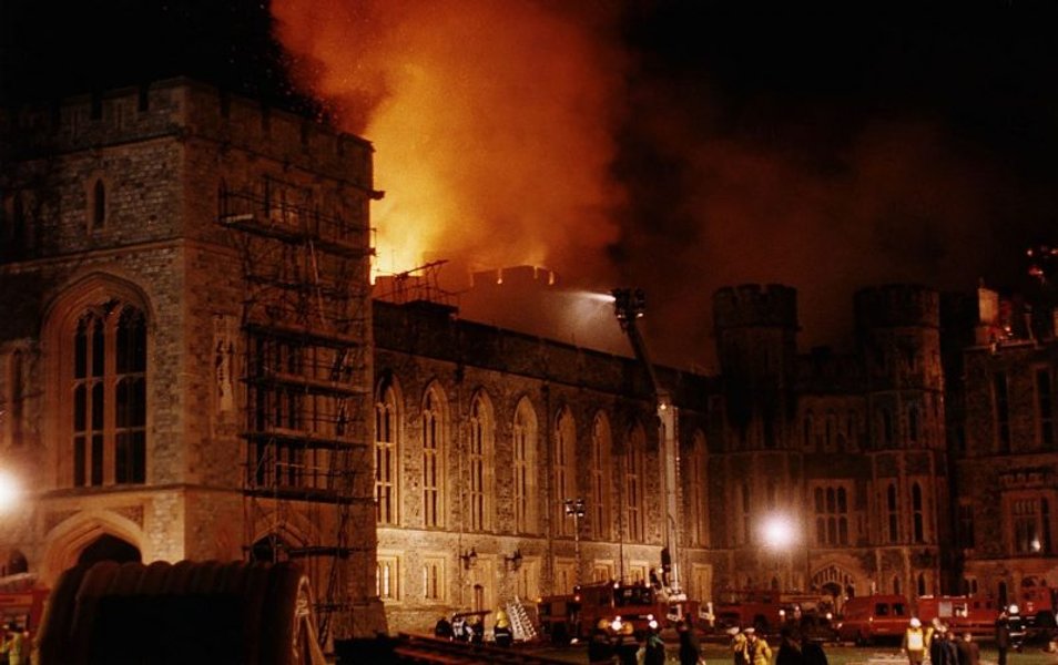 Виндзорский замок, пожар, 1992