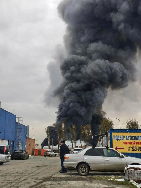 пожар в новосибирске