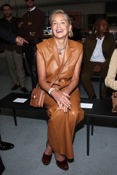 Tod's, шэрон стоун, показ, неделя моды в милане