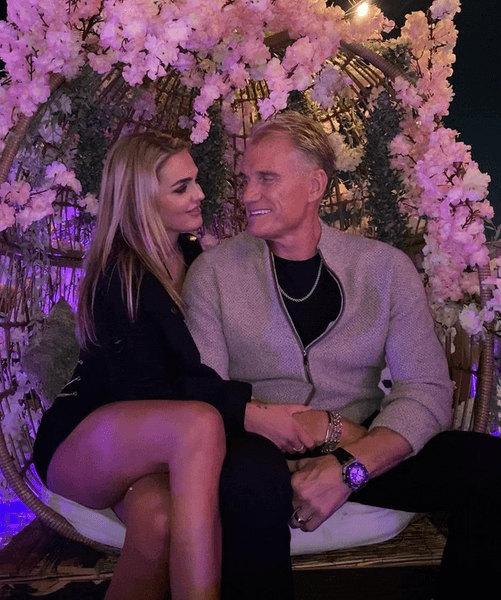 Дольф Лундгрен, цветы, Эмма Крокдал