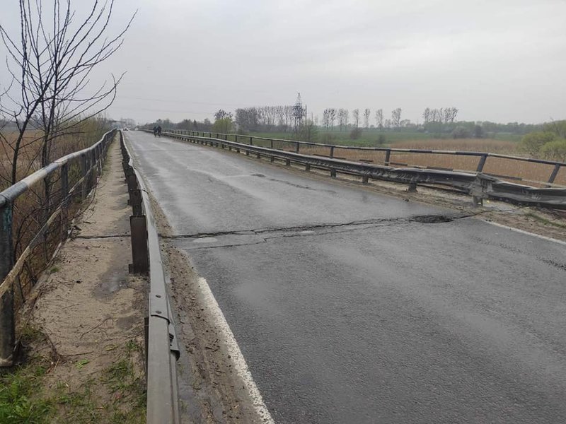 аварийный мост, мост обвалился