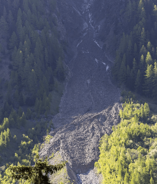 Евакуація села в Швейцарії, загроза обвалу скель, Блаттен, кантон Валліс, Альпи, гора Бічхорн, природна катастрофа
