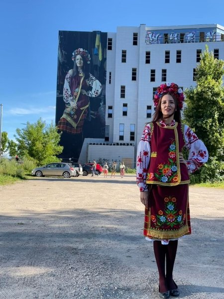 Татьяна Дроботя, мурал, Вильнюс Татьяна Дроботя