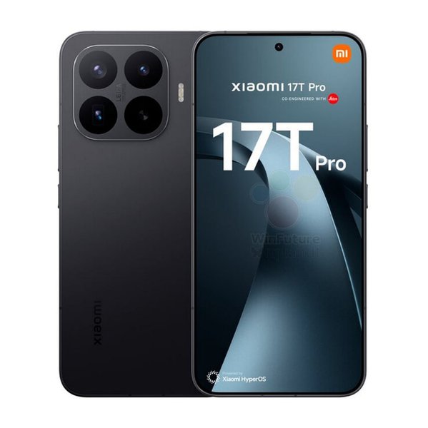 Чорний смартфон Xiaomi 17T Pro