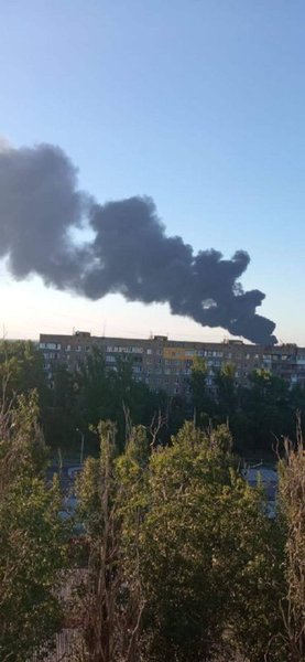 Донецк пожар