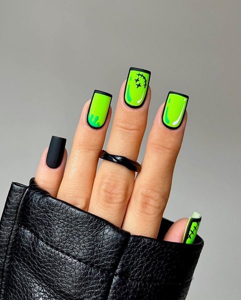 Comic Book Nails, ногти из комикса, 2-D ногти, 2-D маникюр, тренды маникюра, модный маникюр