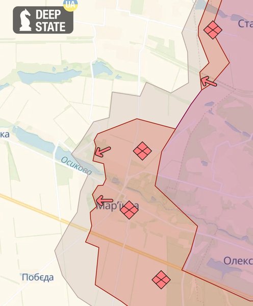 Марʼїнка, DeepState