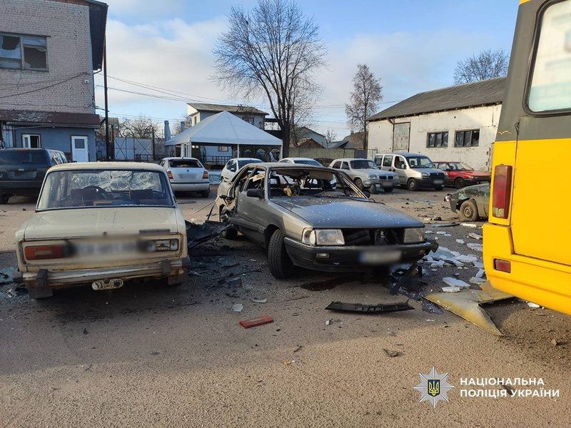 Пошкоджений транспорт у Чернігівській області