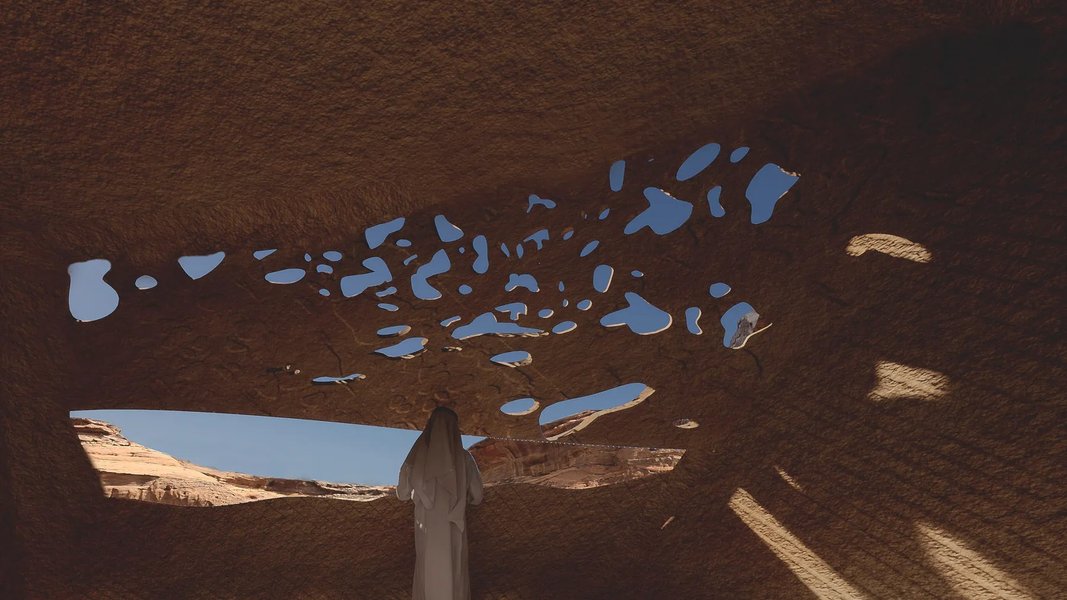 пещерный отель, саудовская аравия, отель в скалах, жан нувель