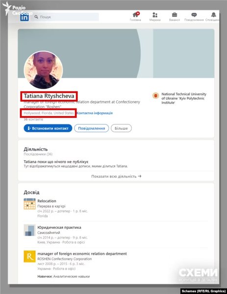 LinkedIn, Татьяна Ртищева