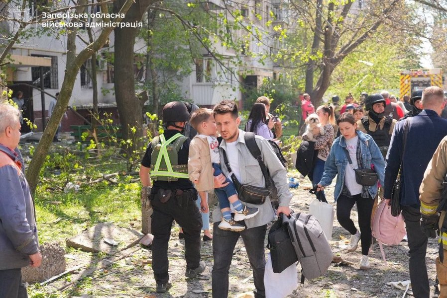 авиаудар по Запорожью