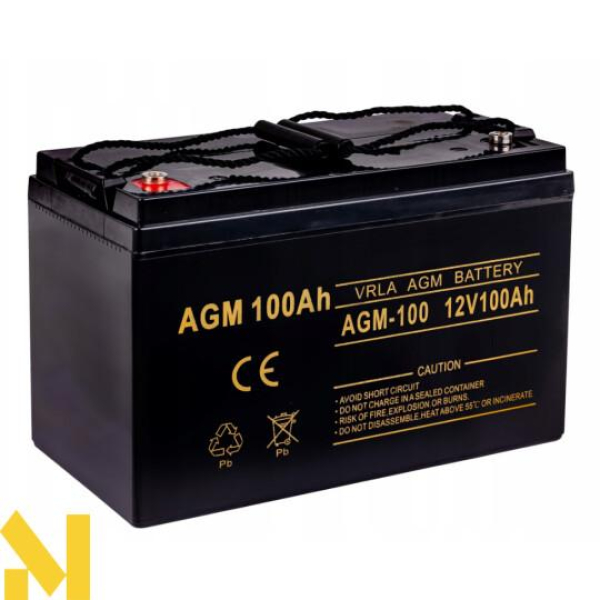 Акумулятор Volt Polska AGM 12V 100 Ah Акумулятор, Volt Polska, AGM, фото