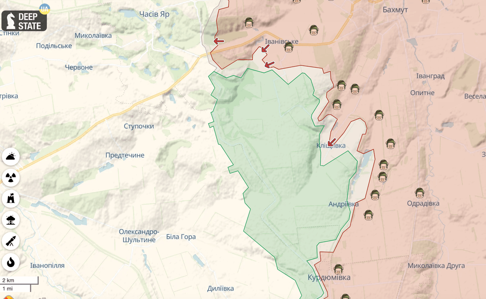 кліщіївка, наступ рф