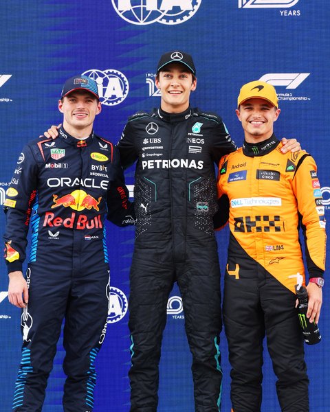 Расселл, Ферстаппен и Норріс