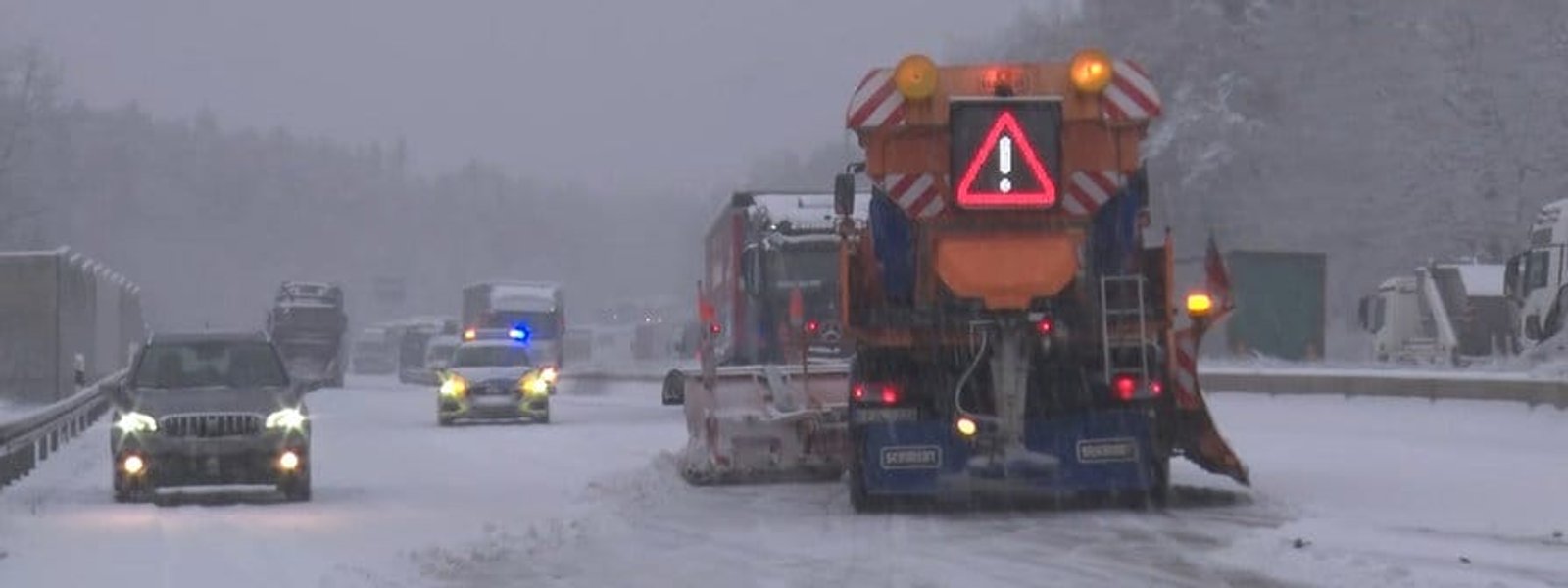 снегопад, Германия, транспортный коллапс