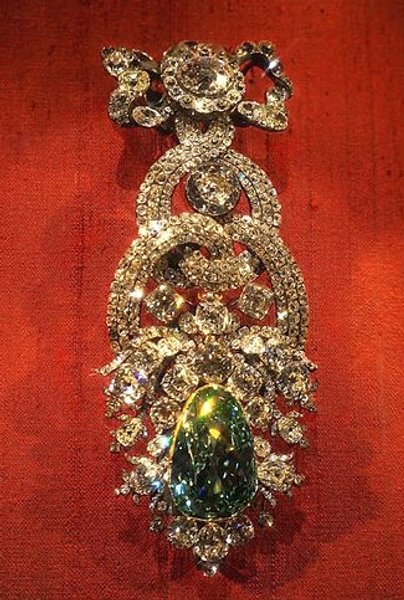 дрезденский зеленый бриллиант, драгоценные камни