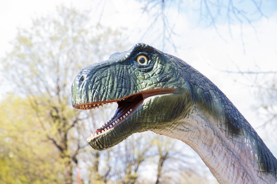 Одна з моделей динозаврів