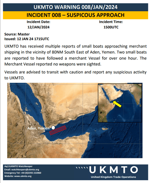 Після ракет пішли невеликі човни