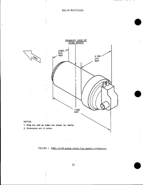 детонатор Детонатор FMU-141/B для ракети M48