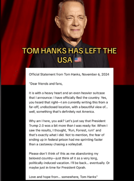 Том Хэнкс письмо