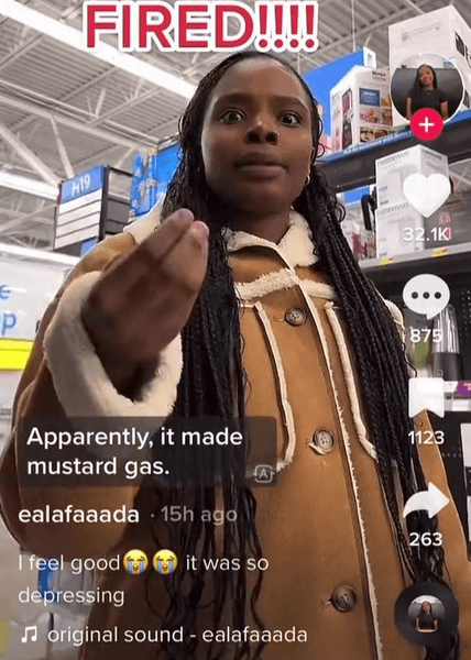 Женщина, США, супермаркет, TikTok, увольнение