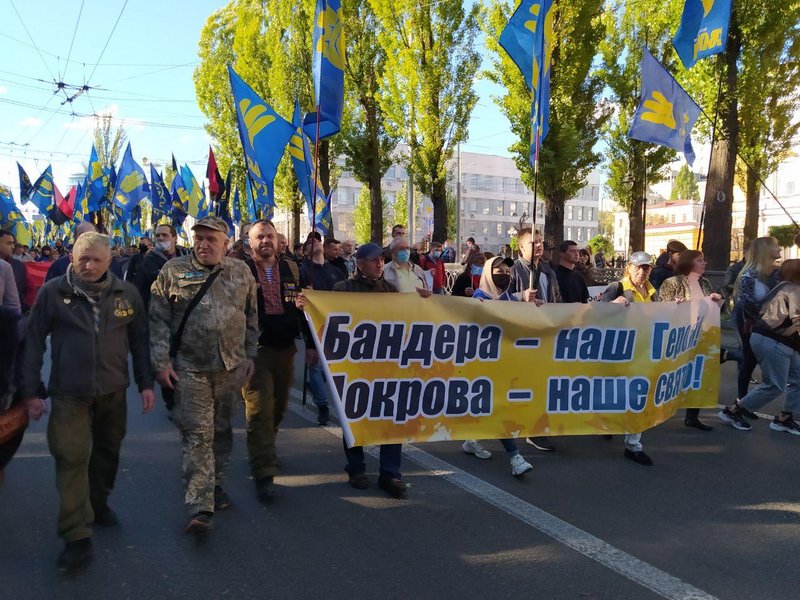 марш упа, объединенный марш УПА, Киев, националисты, Покрова, 14 октября, день УПА, фото