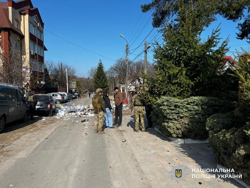 Место теракта в Буче