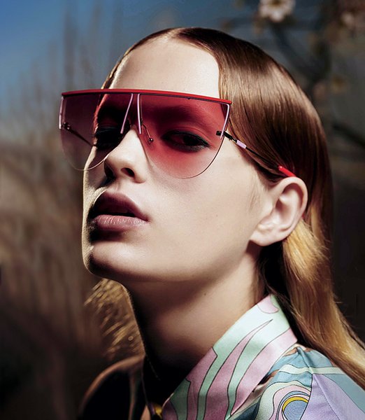 женские очки, 2020, модные тренды, фото, цветной градиент