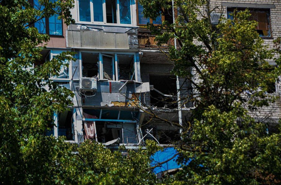 новости херсона, обстрел херсона, гсчс, разрушения