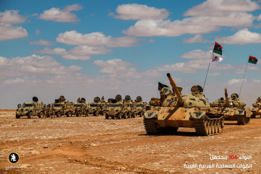 танки, ливия, учения, хафтар, броневики