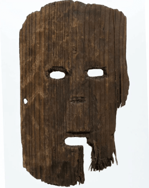 Япония, префектура Осака, руины Ниши-Ивата, деревянная маска, эпоха Яйой, сельскохозяйственные праздники, церемониальные ритуалы, могущественные роды, правитель, королевство Ямато