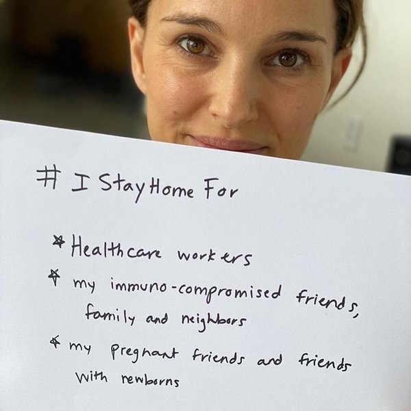 натали портман, я остаюсь дома, флешмоб